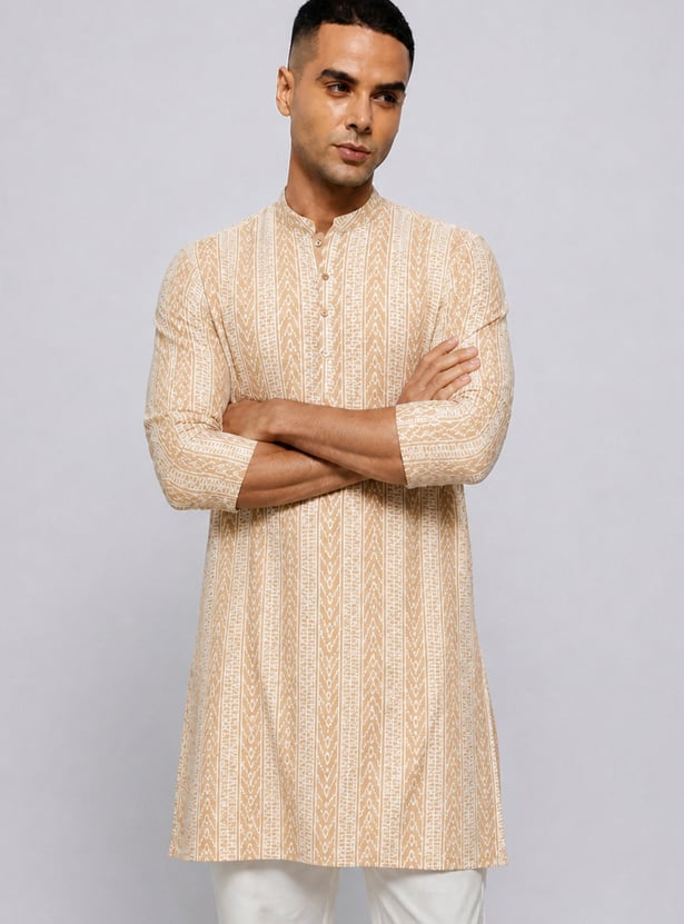 MELANGE Embroidered Knee Length Kurta