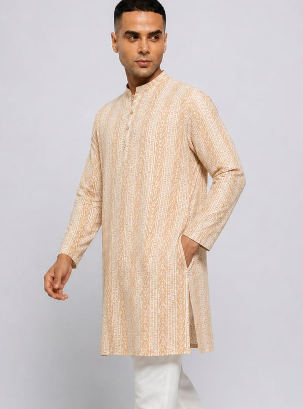 MELANGE Embroidered Knee Length Kurta