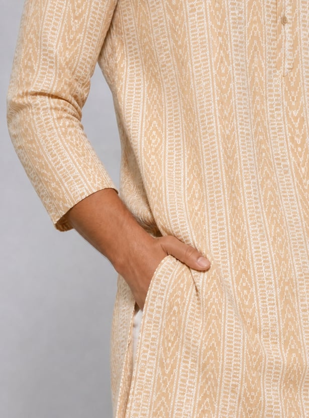 MELANGE Embroidered Knee Length Kurta