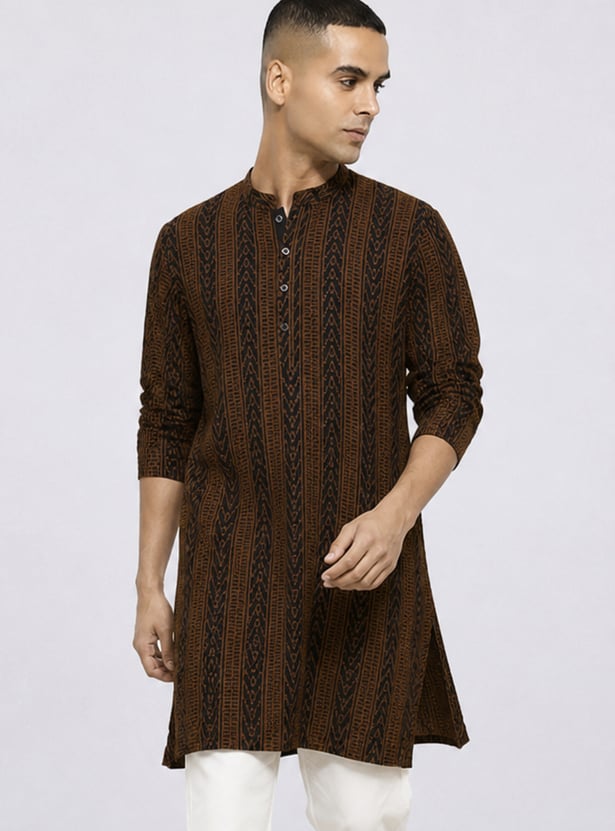 MELANGE Embroidered Knee Length Kurta