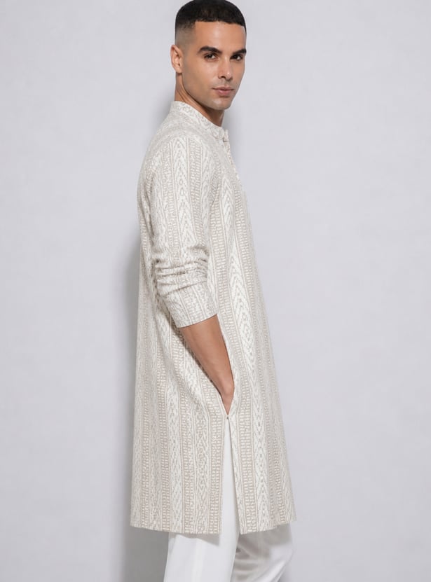 MELANGE Embroidered Knee Length Kurta