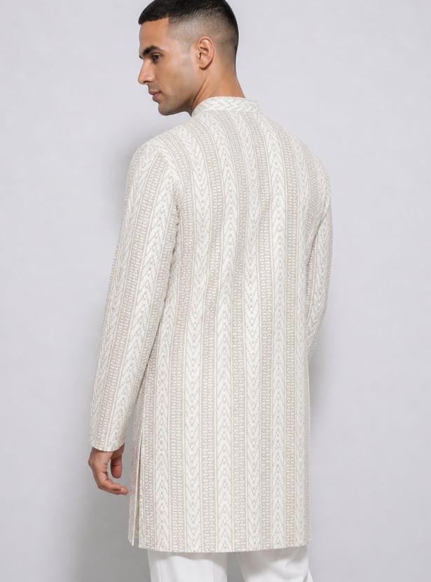 MELANGE Embroidered Knee Length Kurta