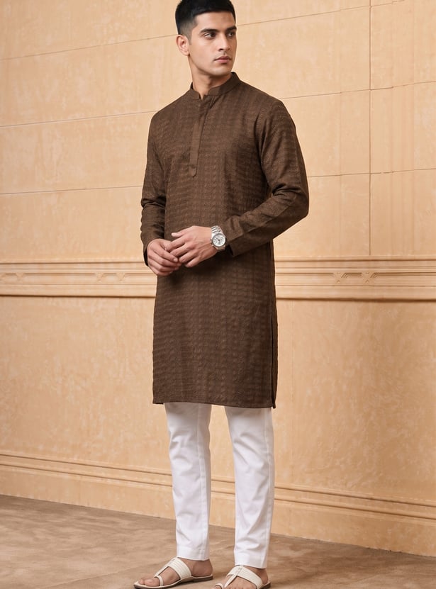 MELANGE Embroidered Short Kurta