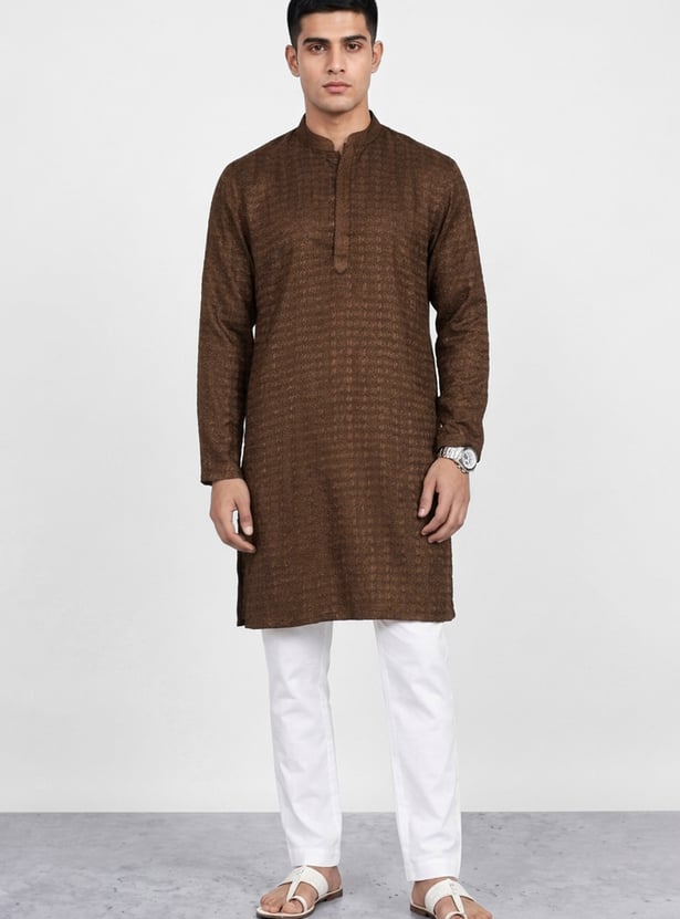 MELANGE Embroidered Short Kurta