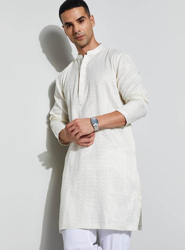 MELANGE Embroidered Short Kurta