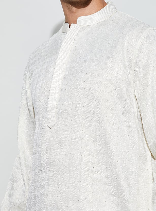 MELANGE Embroidered Short Kurta