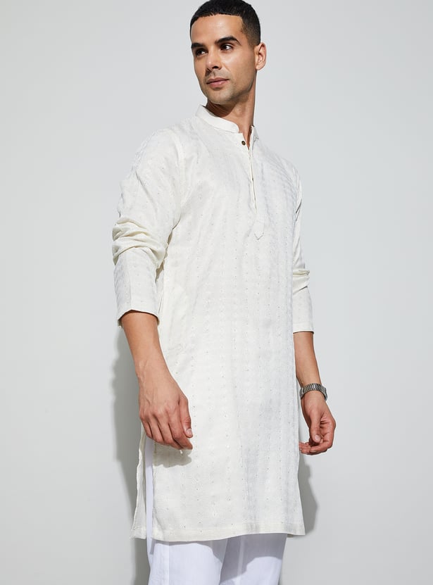 MELANGE Embroidered Short Kurta