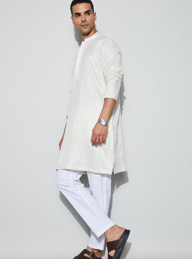 MELANGE Embroidered Short Kurta