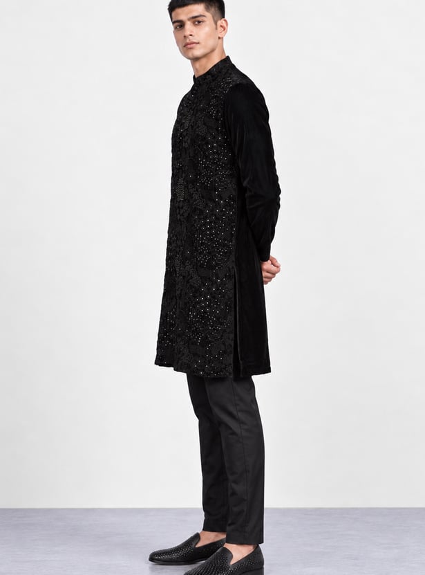 MELANGE Embroidered Straight Kurta