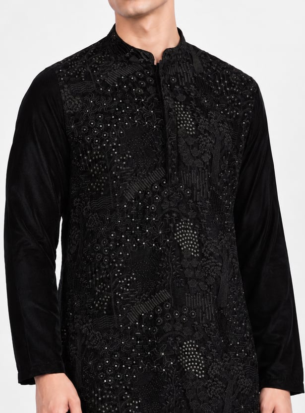 MELANGE Embroidered Straight Kurta