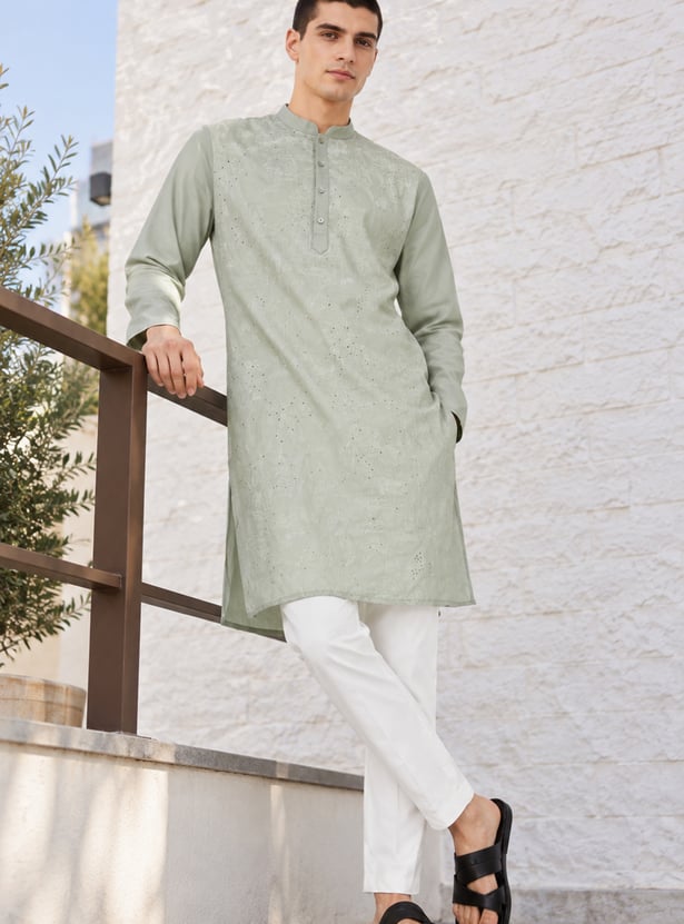 MELANGE Embellished Straight Kurta