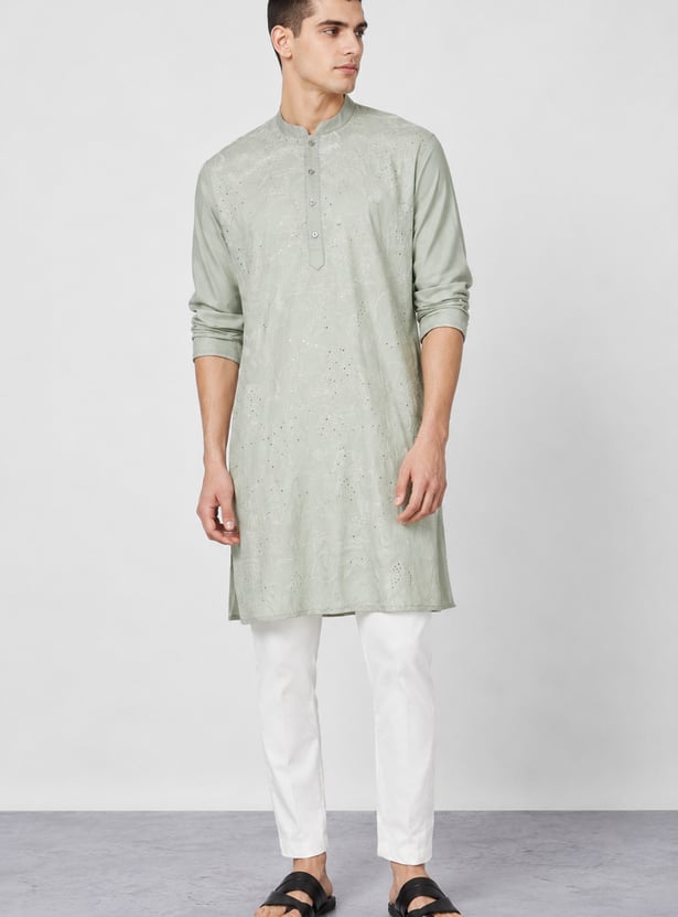 MELANGE Embellished Straight Kurta