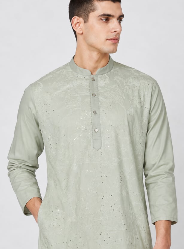 MELANGE Embellished Straight Kurta