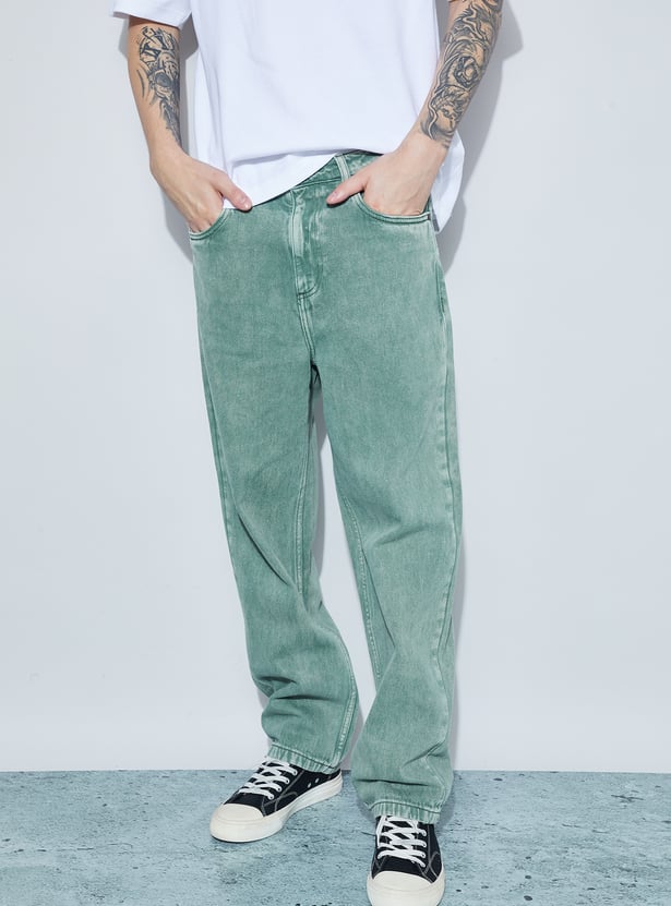 FORCA Washed Loose Fit Jeans