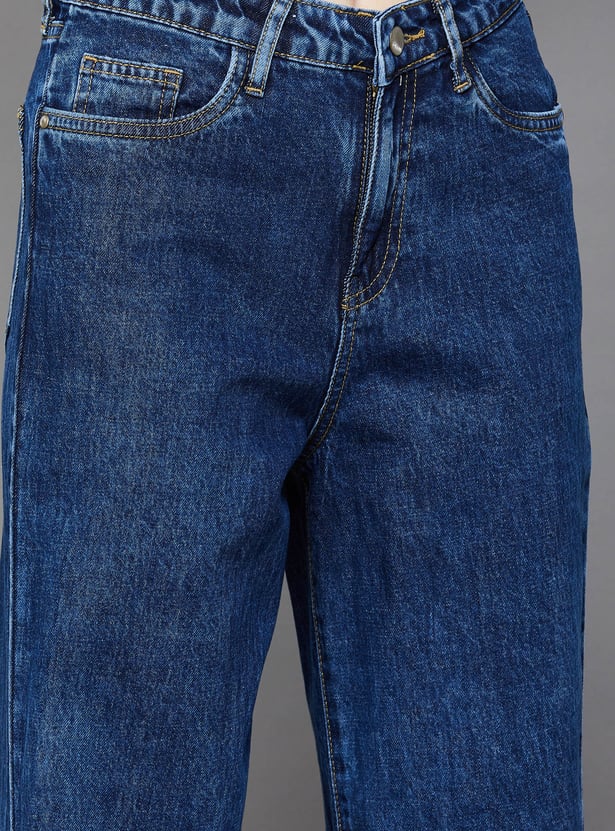 KRAUS Mid-Rise Culottes Jeans