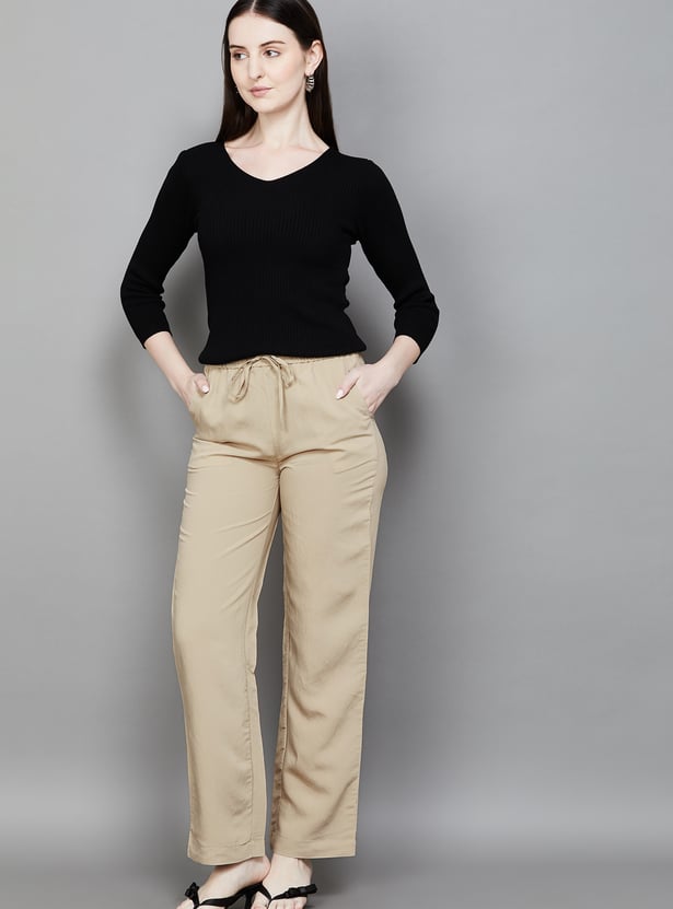KRAUS Plain Mid-Rise Joggers