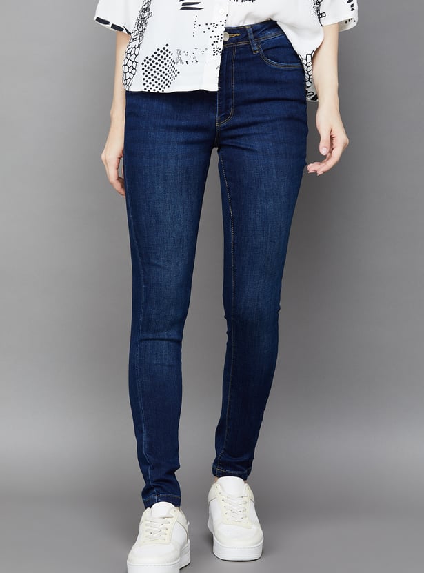 KRAUS High-Rise Skinny Fit Jeans