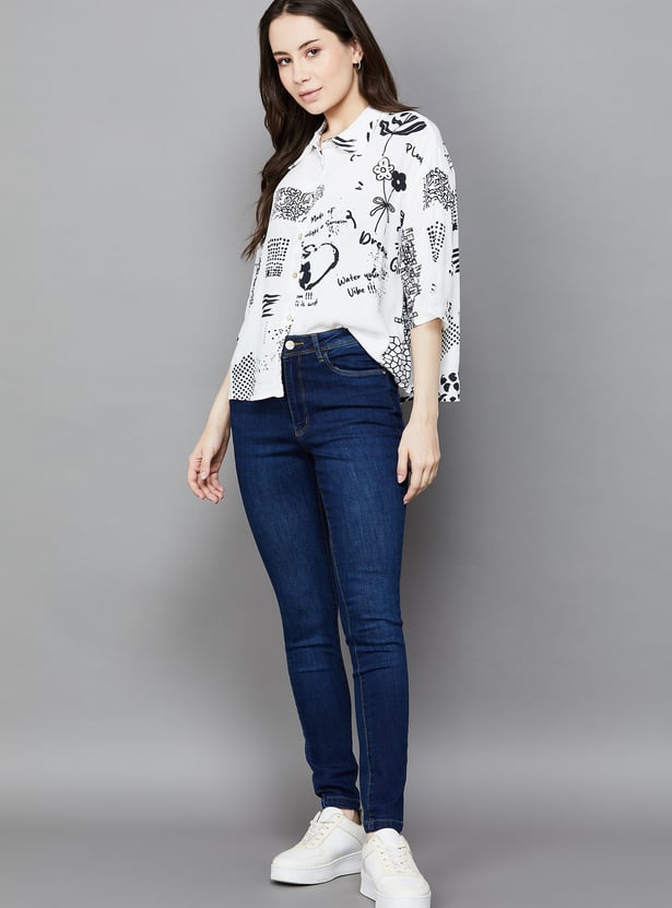 KRAUS High-Rise Skinny Fit Jeans