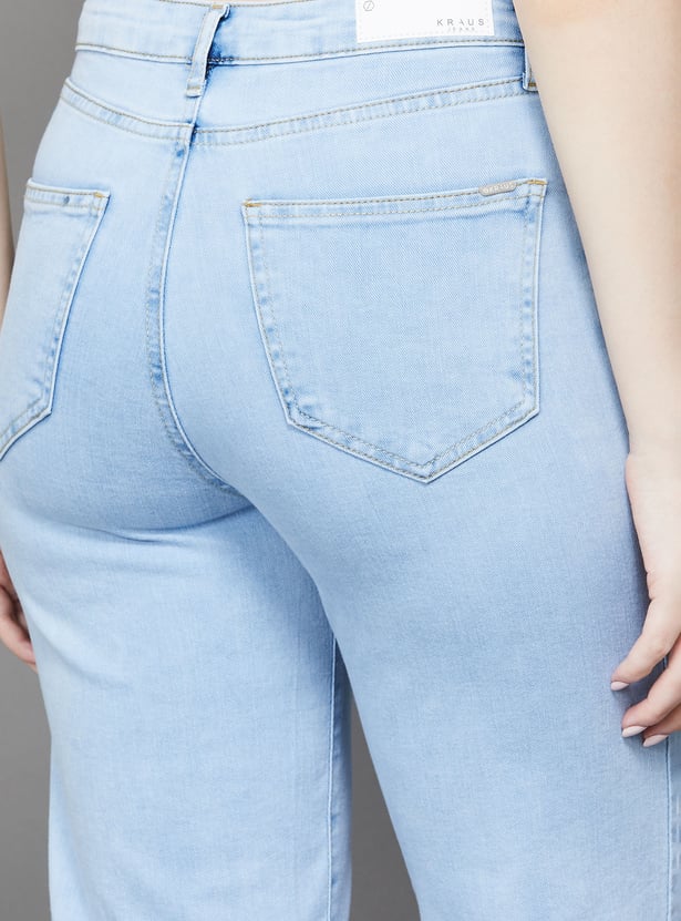 KRAUS Washed Straight Fit Jeans