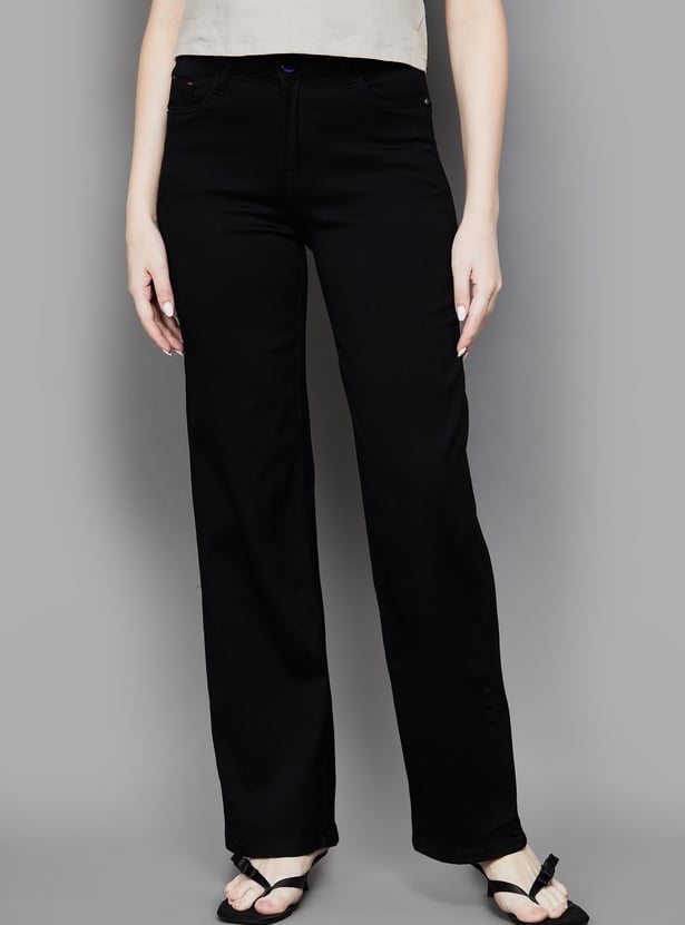 KRAUS Solid Baggy Fit Jeans