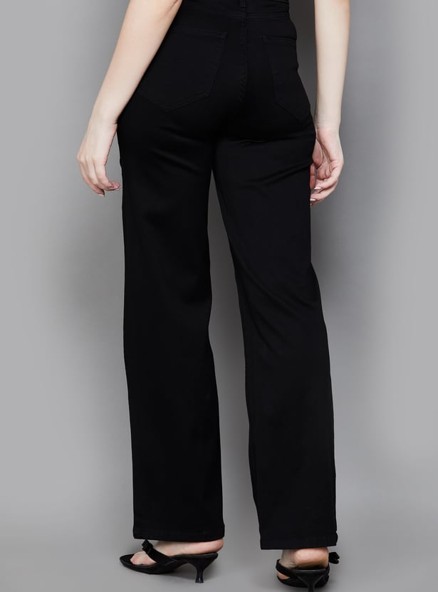 KRAUS Solid Baggy Fit Jeans