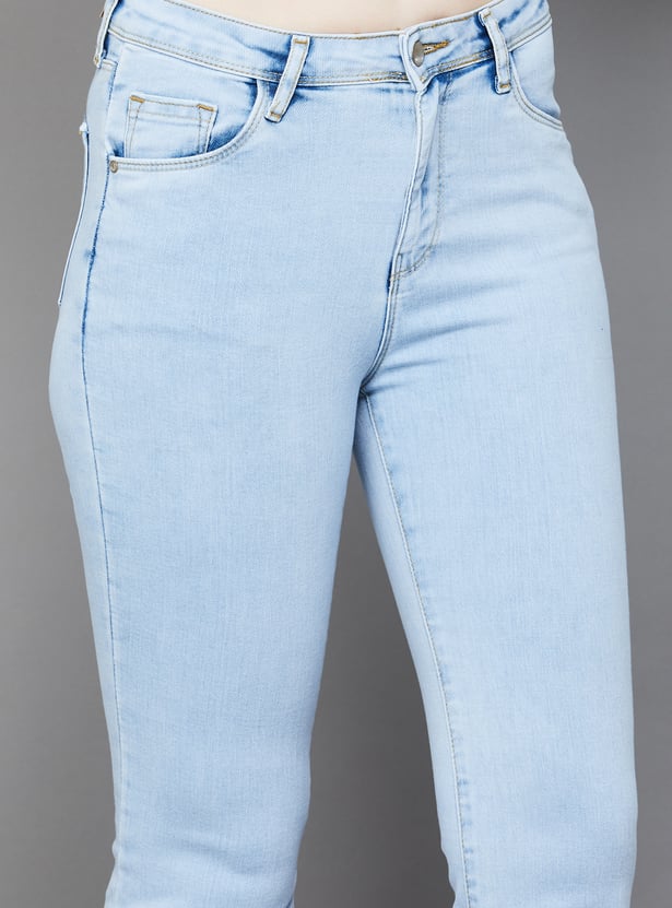 KRAUS Washed Flared Jeans