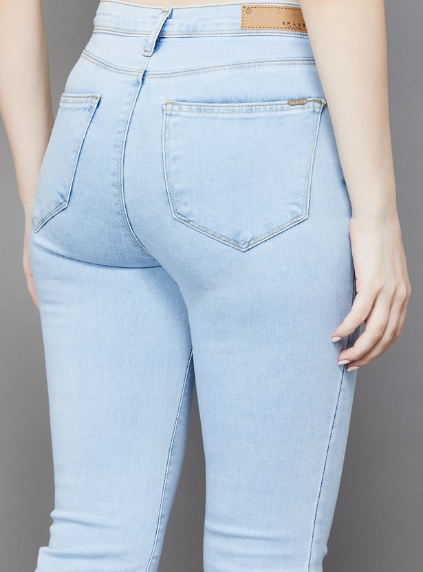 KRAUS Washed Flared Jeans