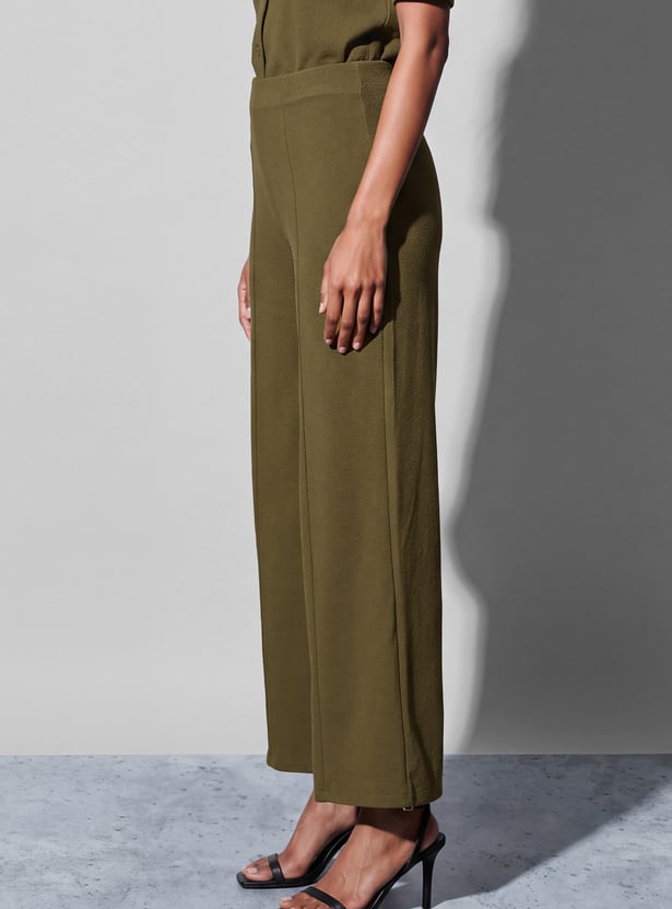 CODE Flat Front Knit Trousers