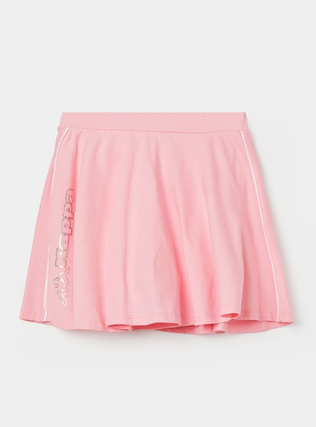 KAPPA Girls Solid Flared Skirt