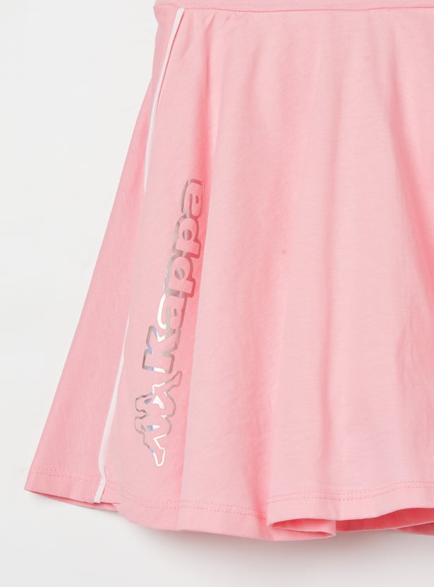 KAPPA Girls Solid Flared Skirt
