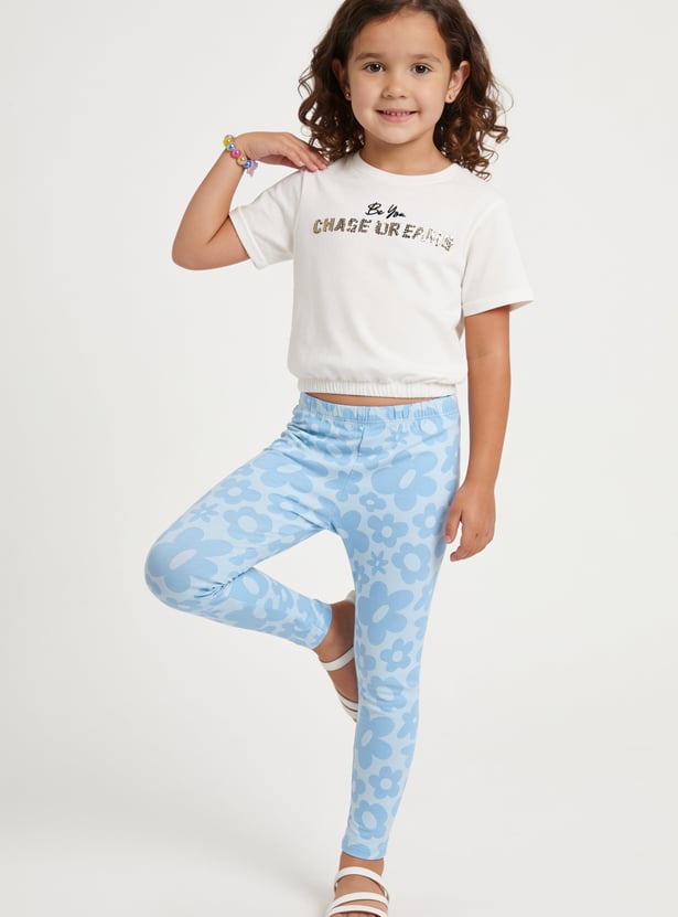 FAME FOREVER Girls Printed Leggings