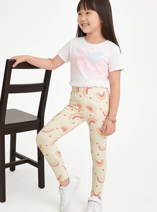 FAME FOREVER Girls Printed Leggings