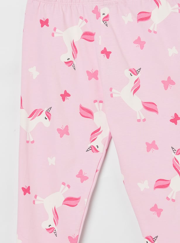 FAME FOREVER Girls Printed Leggings