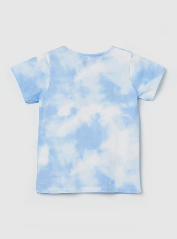 FAME FOREVER Girls Printed T-shirt with Shorts Set