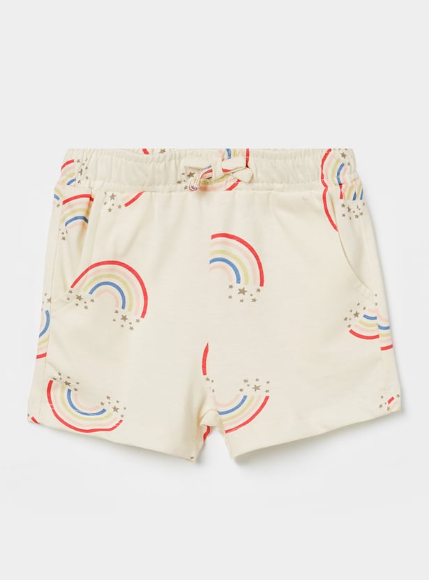 FAME FOREVER Girls Graphic T-shirt with Shorts Set