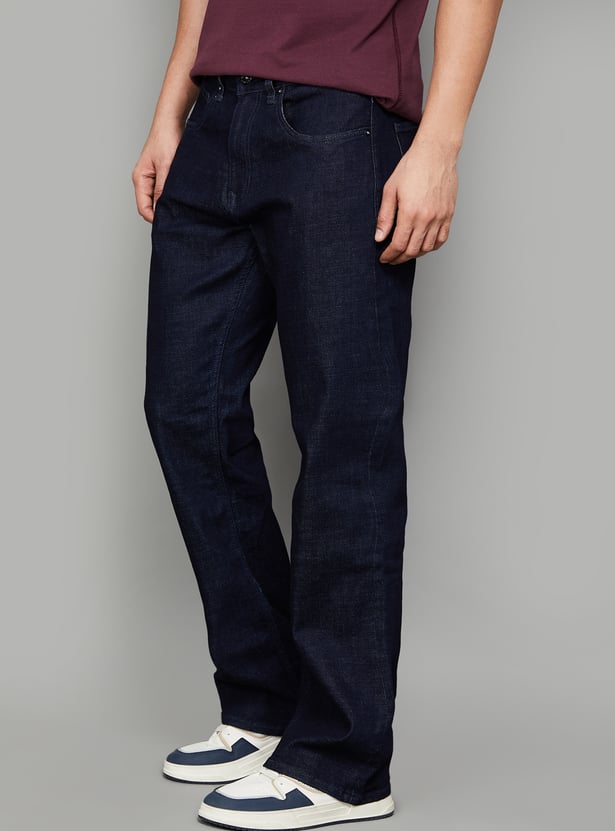 JACK & JONES Dark Wash Cliff Jeans (Bootcut)
