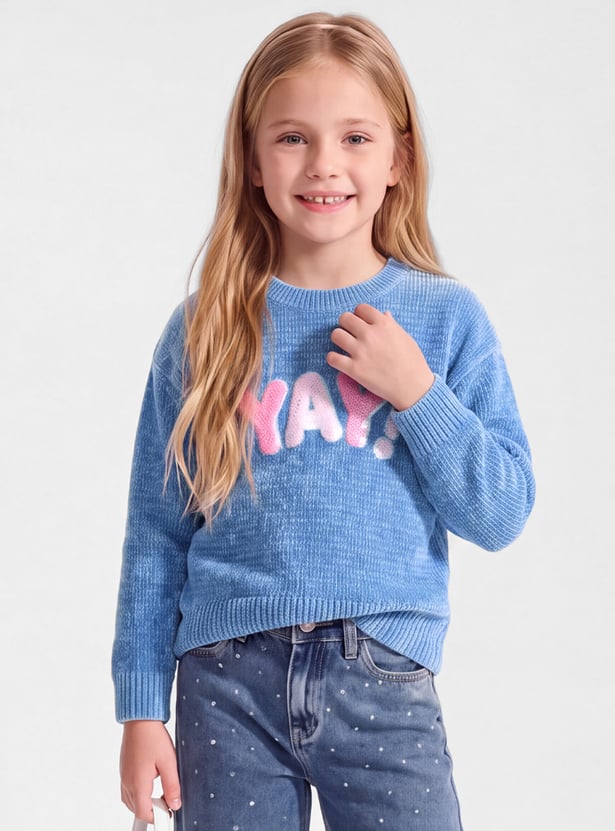 FAME FOREVER Girls Sequinned Sweater