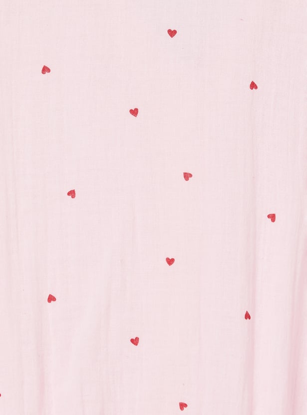 FAME FOREVER Girls Heart Printed Top