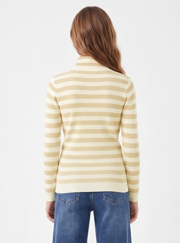 FAME FOREVER Girls Striped Sweater