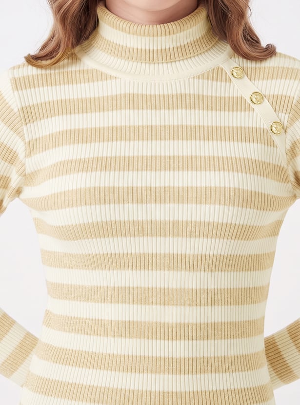 FAME FOREVER Girls Striped Sweater