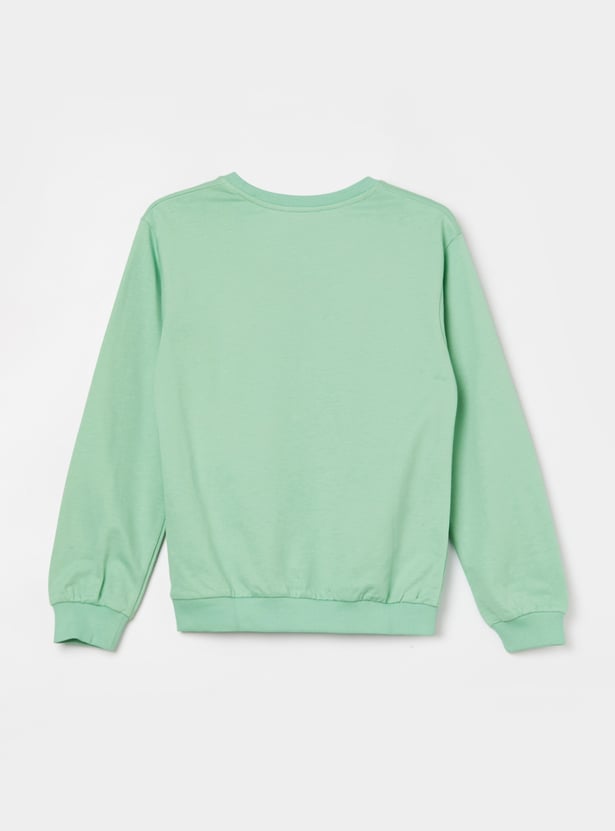 FAME FOREVER Girls Graphic Print Sweatshirt