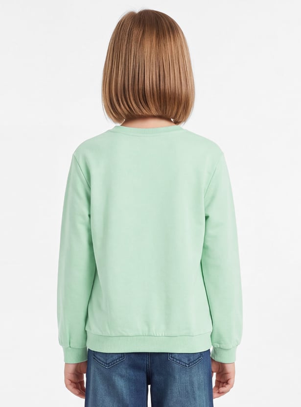 FAME FOREVER Girls Graphic Print Sweatshirt