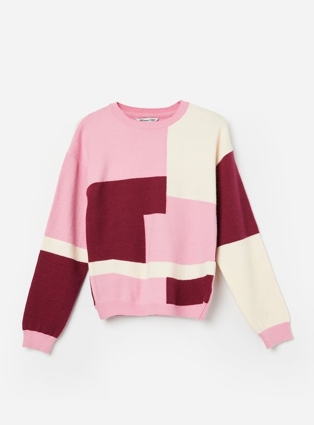 FAME FOREVER Girls Colourblock Sweater