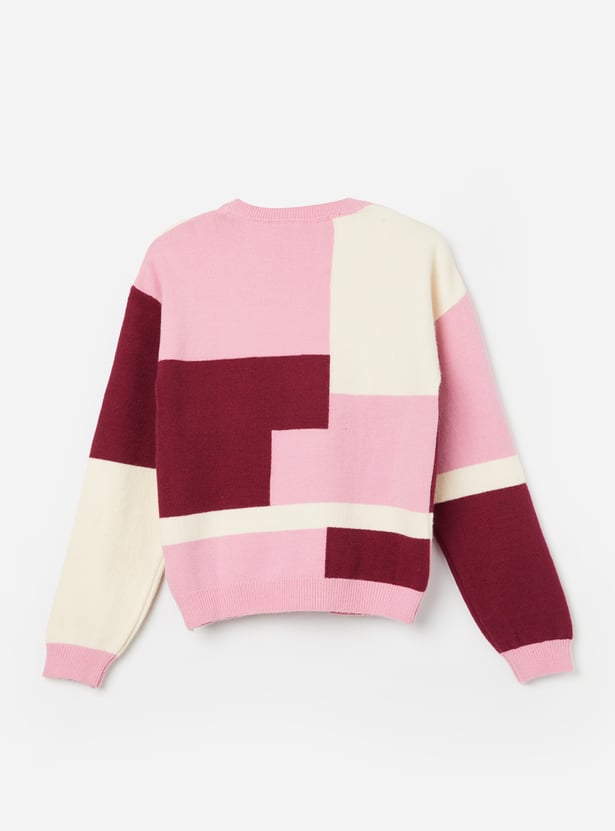 FAME FOREVER Girls Colourblock Sweater