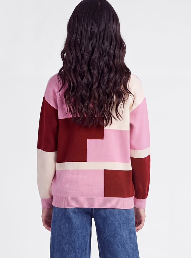 FAME FOREVER Girls Colourblock Sweater