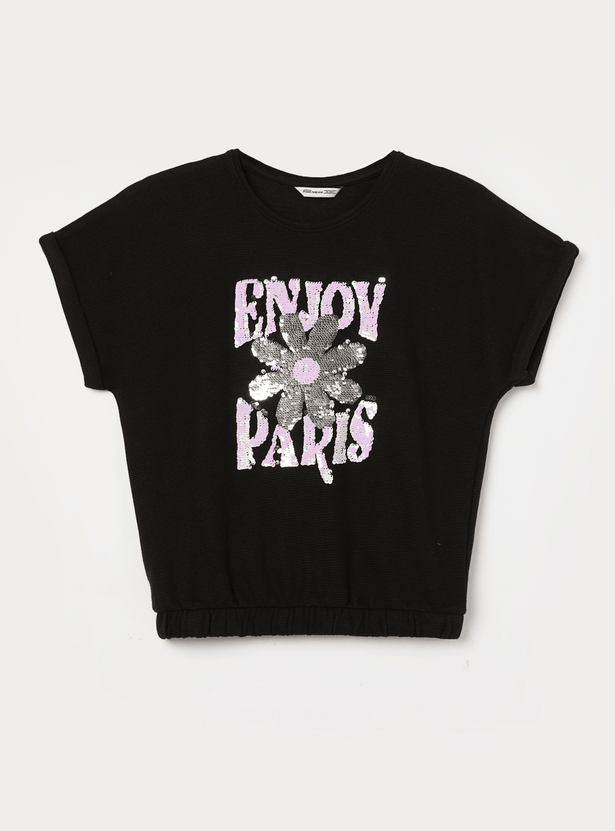 FAME FOREVER Girls Embellished T-shirt