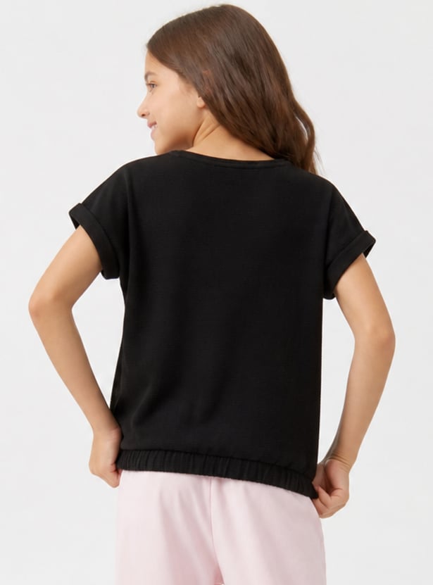 FAME FOREVER Girls Embellished T-shirt