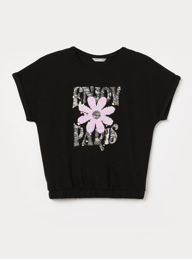 FAME FOREVER Girls Embellished T-shirt