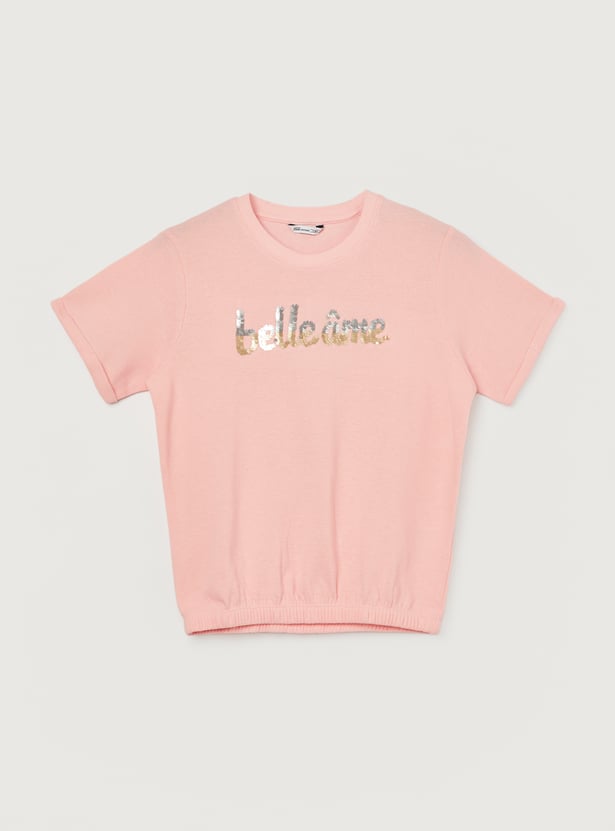 FAME FOREVER Girls Embellished T-shirt