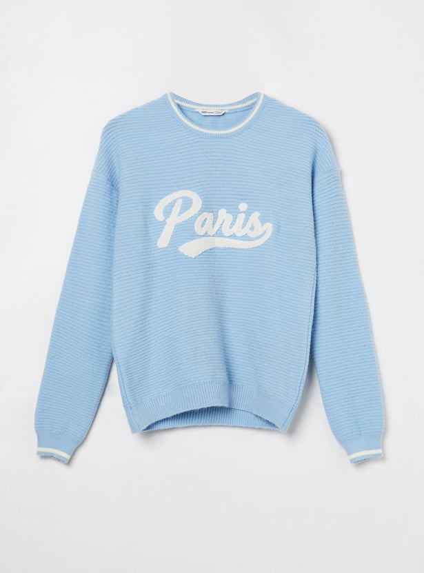 FAME FOREVER Girls Solid Sweater